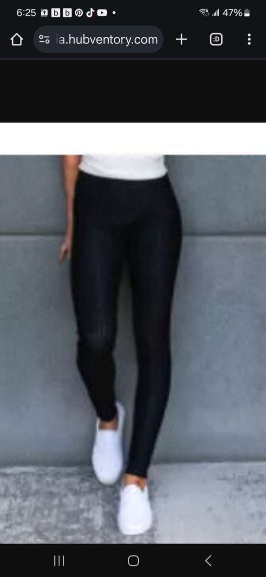 Black Jean Leggings