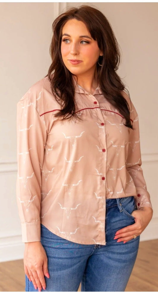 Western Button Up Top