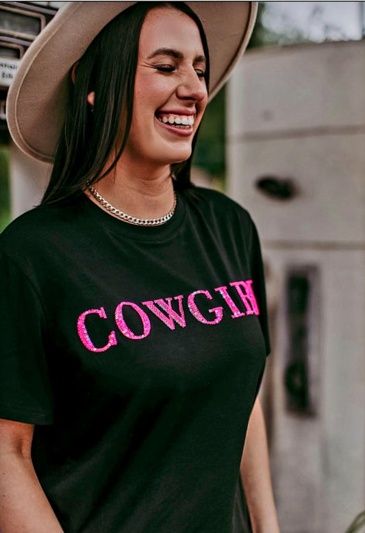 Pink Sequin Cowgirl Shirt