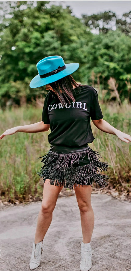 White Sequin Cowgirl Shirt