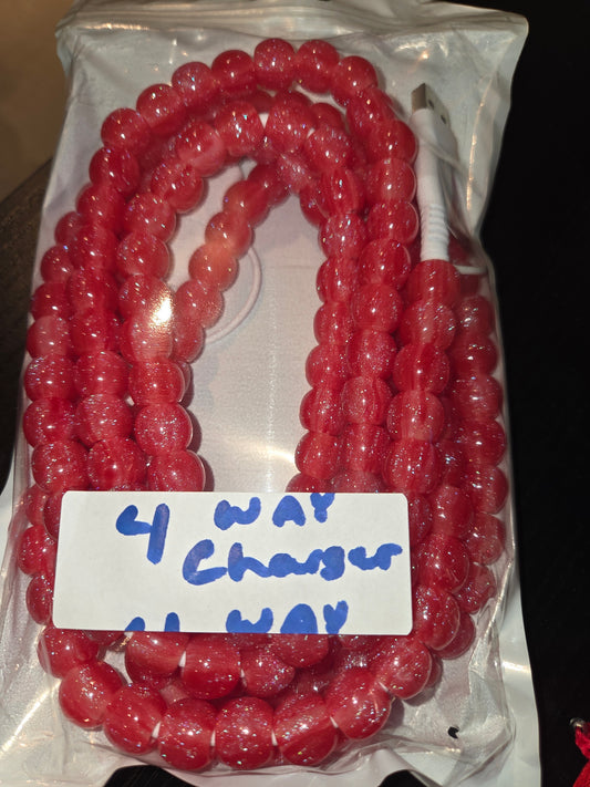 Red Opal 6.5 Ft Charging Cable