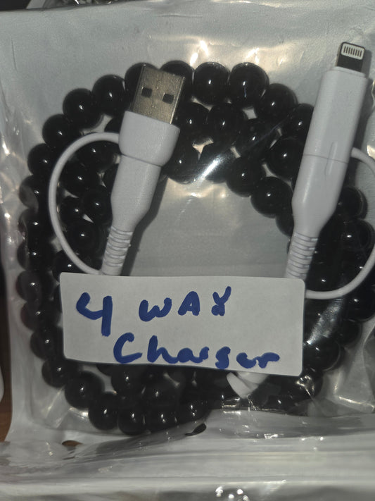 Black 4 Way Charger