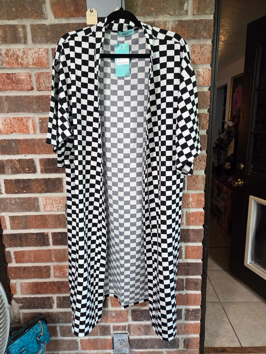Checkered Cardigan