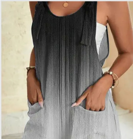 Grey Ombre Overalls