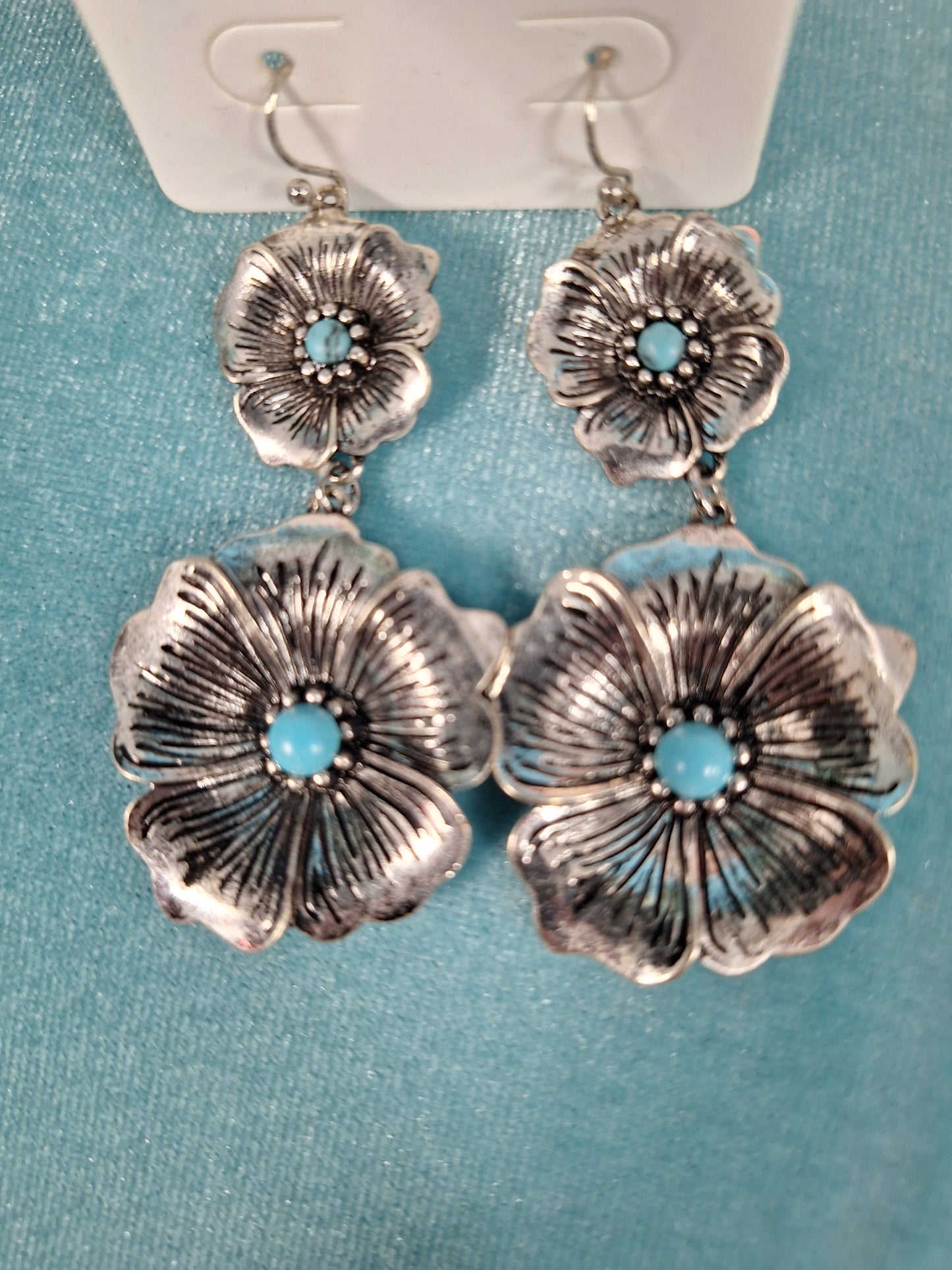 Flower Stone Earrings