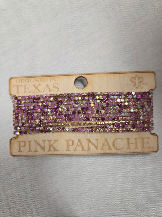 Pink Rhinestone Bracelet Set