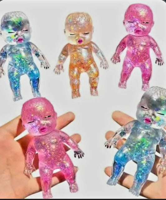 Sleepy Baby Glitter Squishy