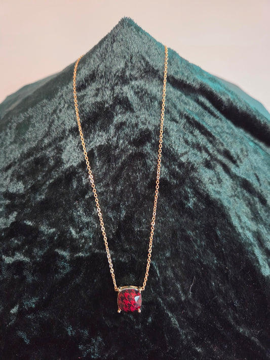 Houndstooth Square Necklace