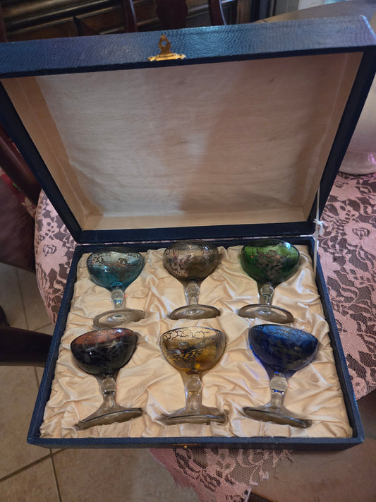 Etched Glasses in Case