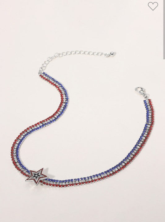 USA Flag Star Chocker