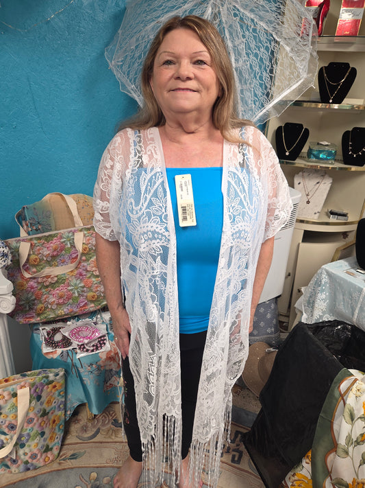 White Lace Kimono
