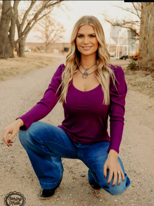 Something Classy Plum Top