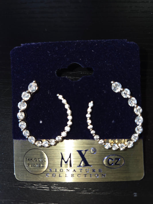 CZ Hoop Earrings
