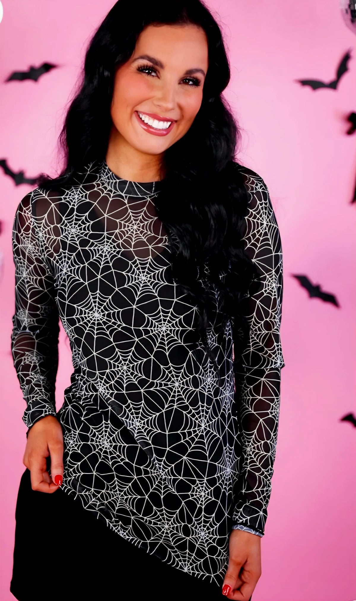 Keigan Spider Mesh Top