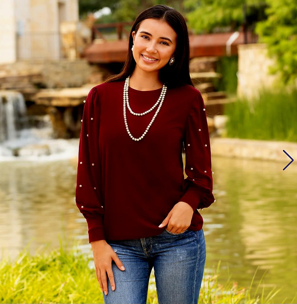 Pearl Embellished Shirt