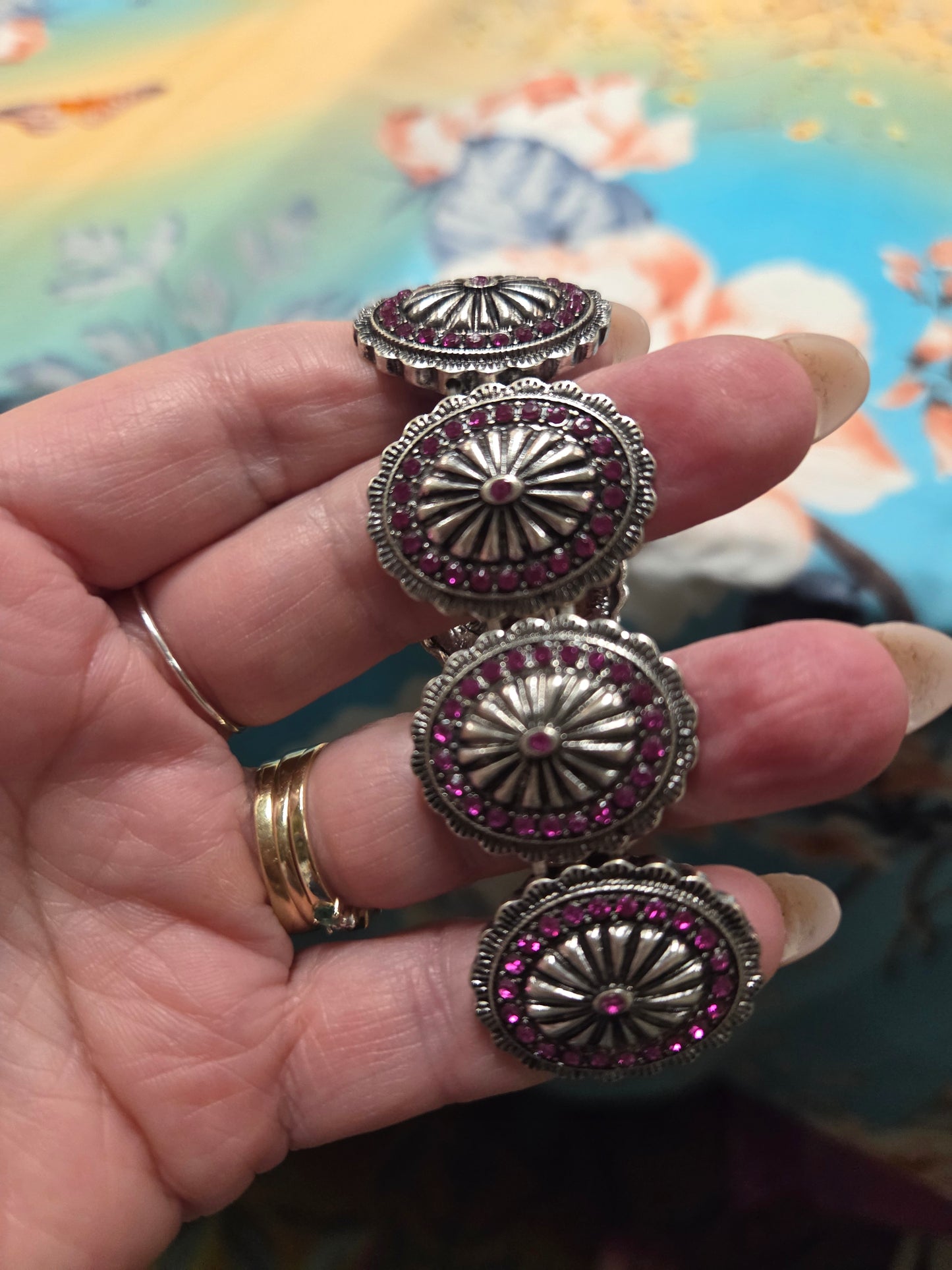 Pink Concho Bracelet