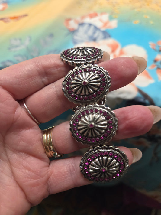 Pink Concho Bracelet