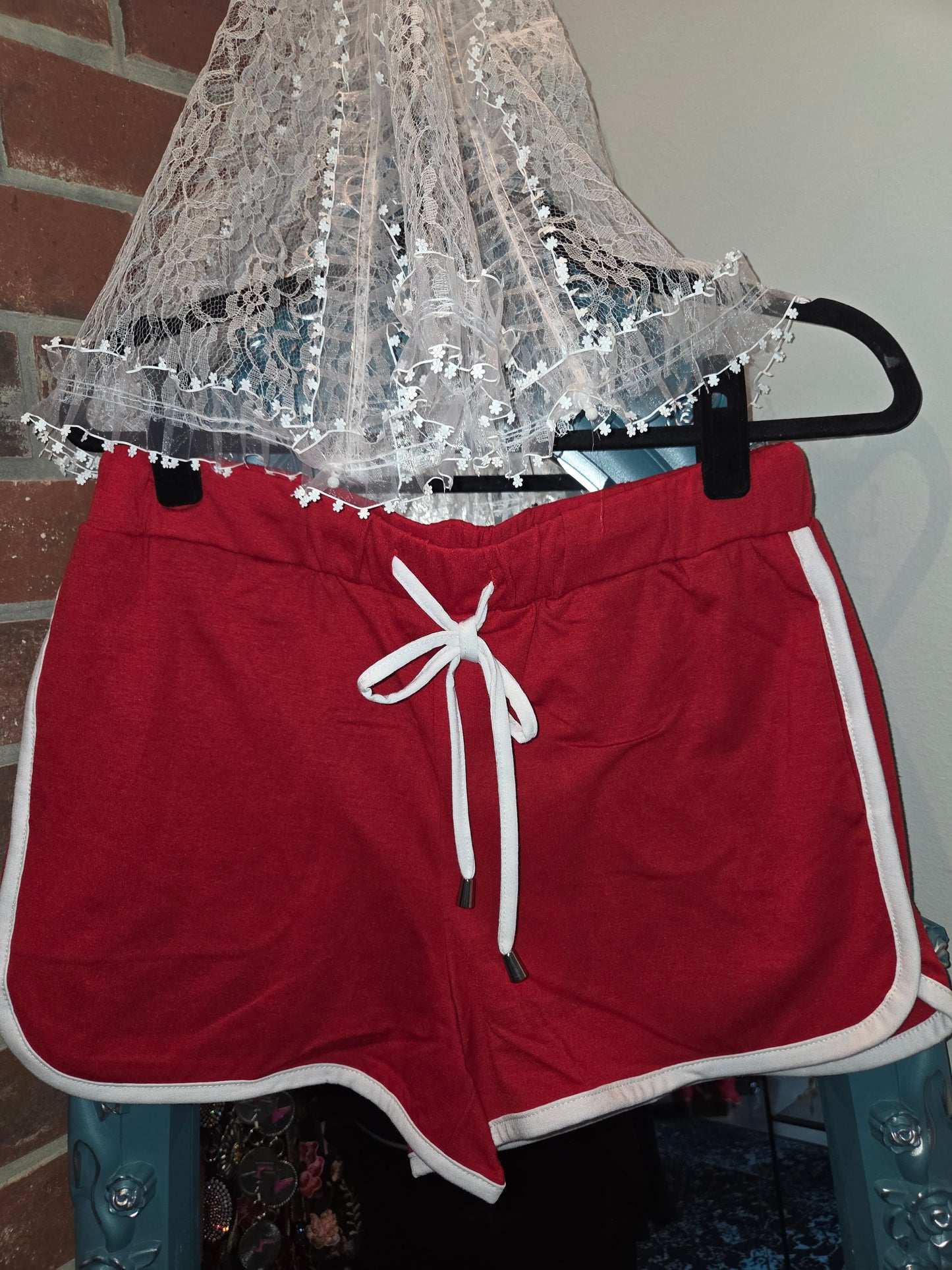 Red Retro Shorts