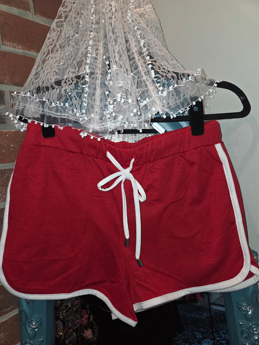 Red Retro Shorts
