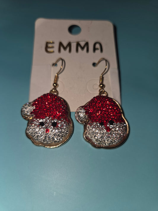 Santa Head Earrings