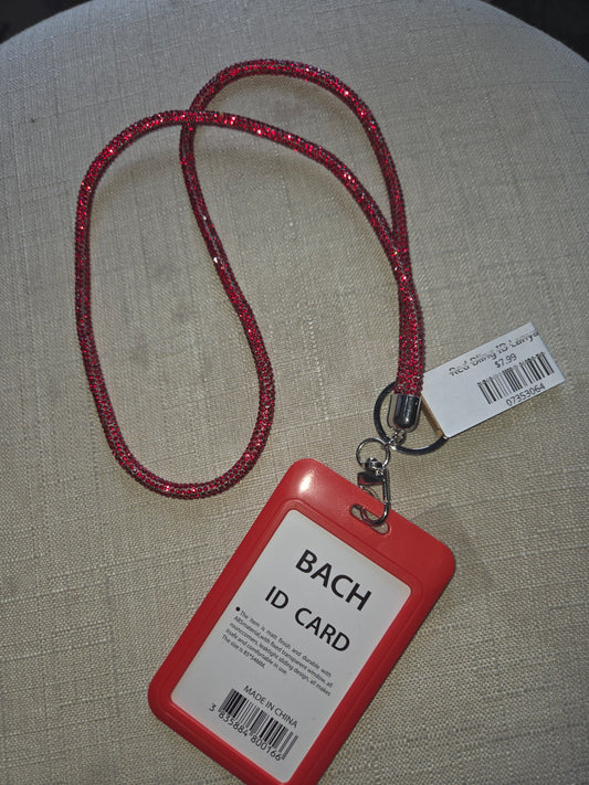 Red Bling ID Lanyard