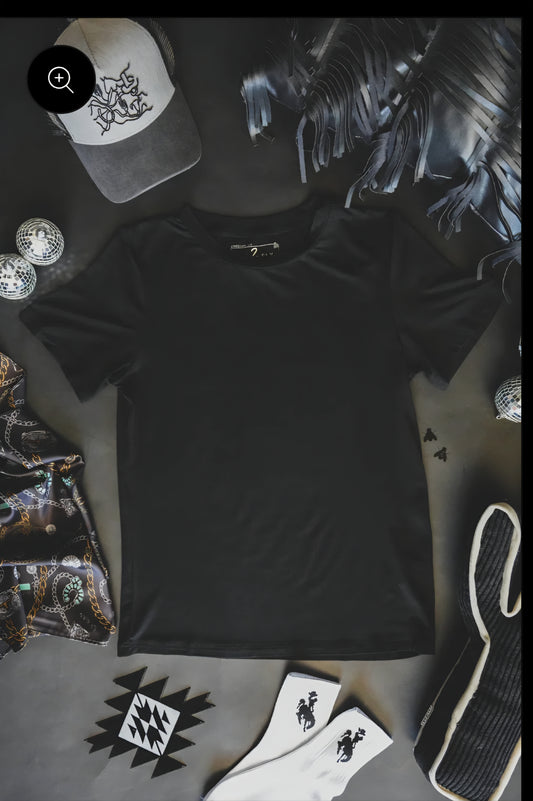 Solid Black Tee