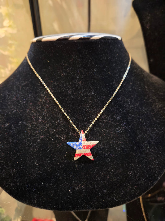 Patriotic Star Necklace
