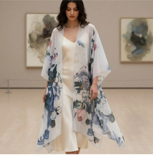 Flowers in a Rococo Vase Kimono