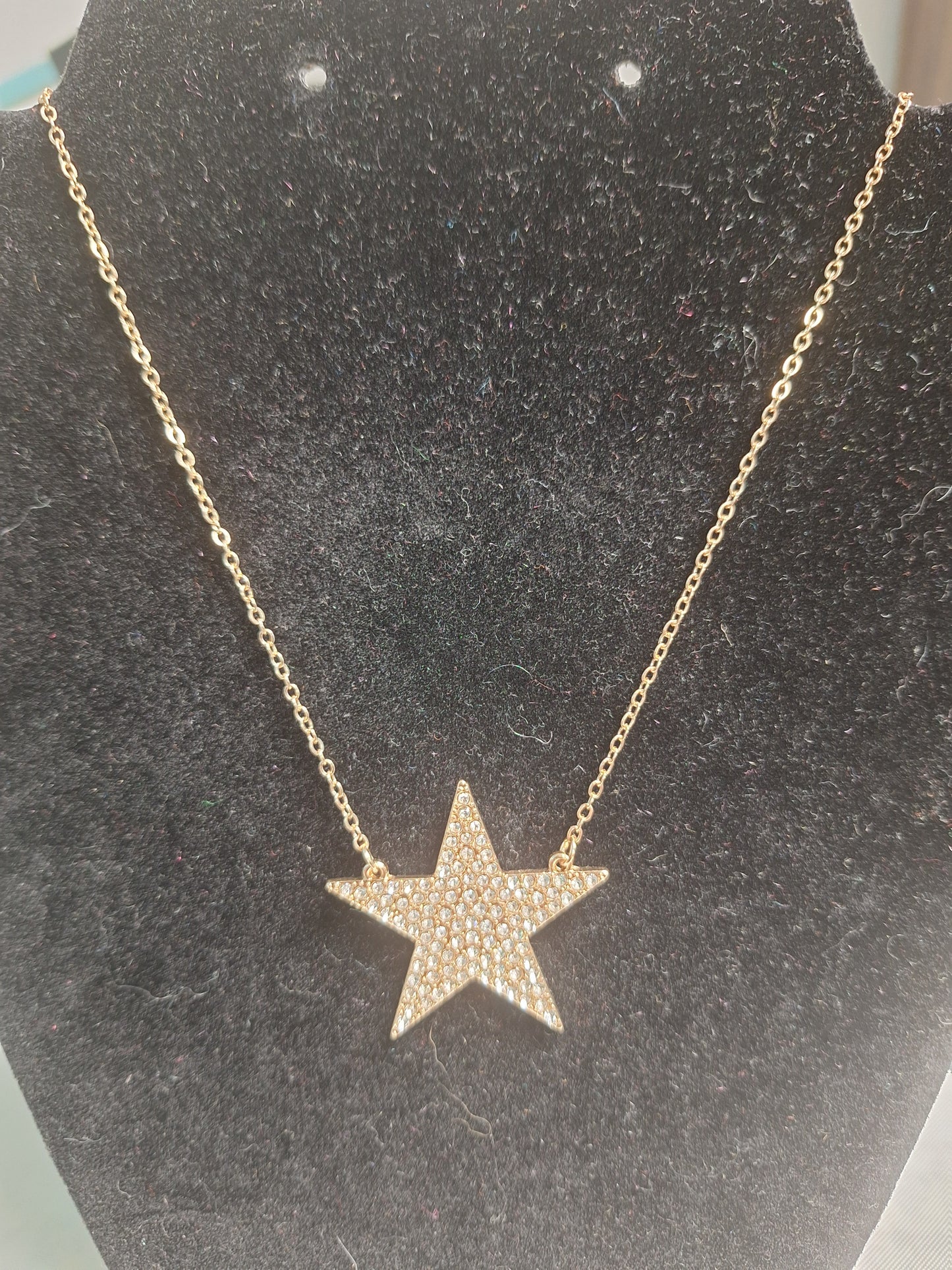 Star Necklace with Studs