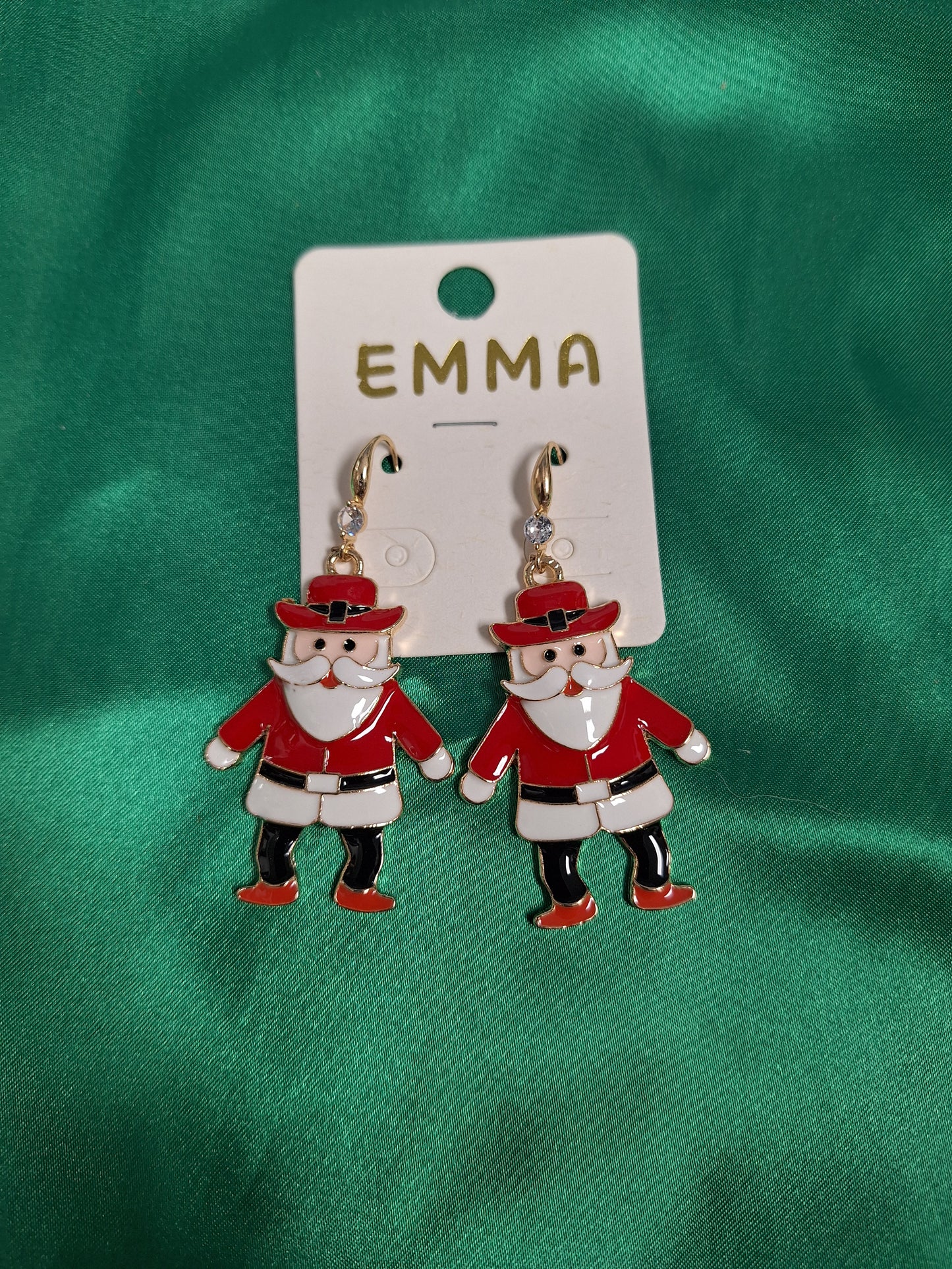 Cowboy Santa Earrings