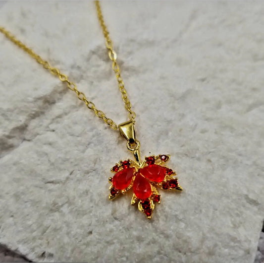 Maple Pendant Necklace