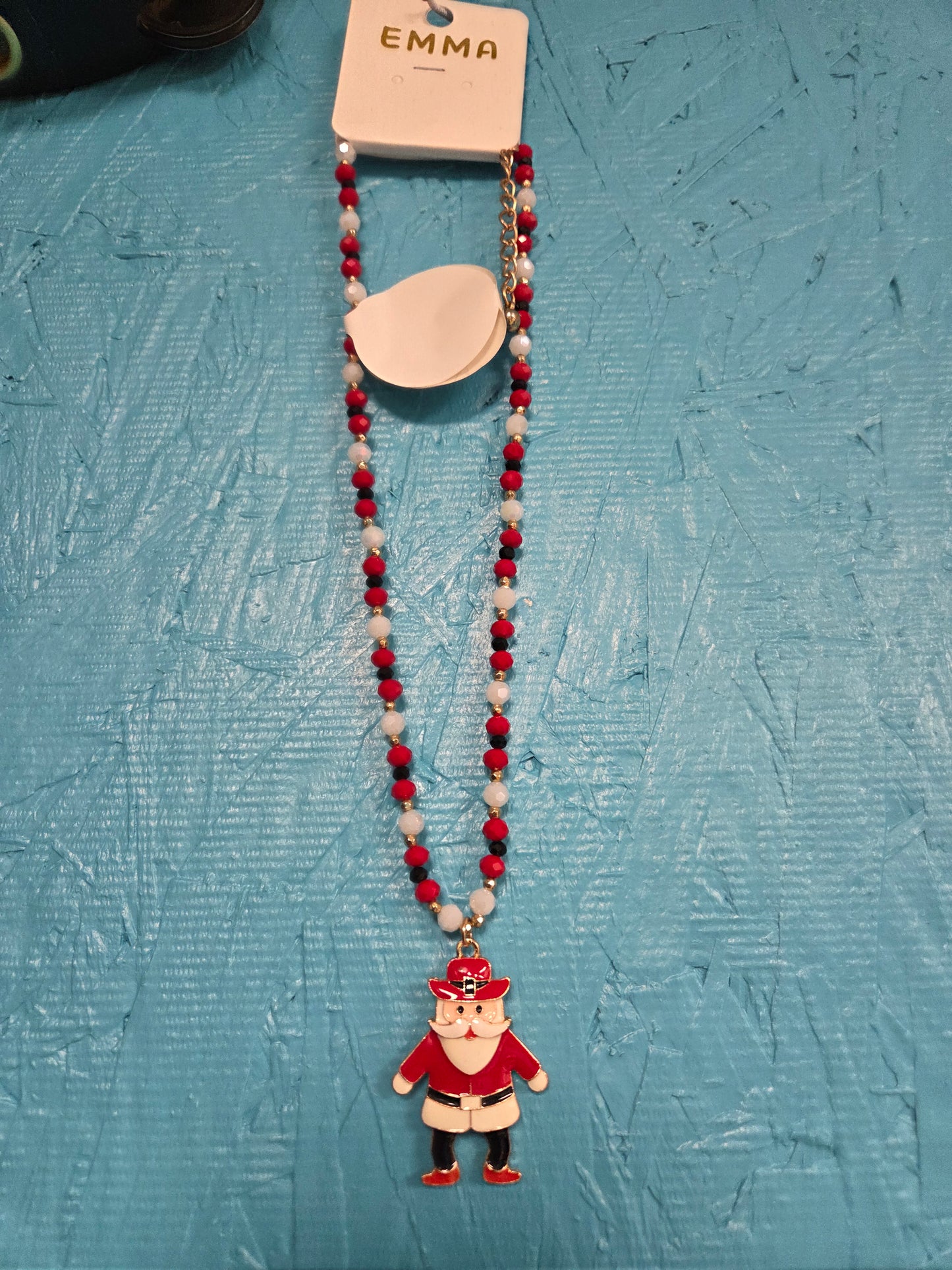 Cowboy Santa Necklace