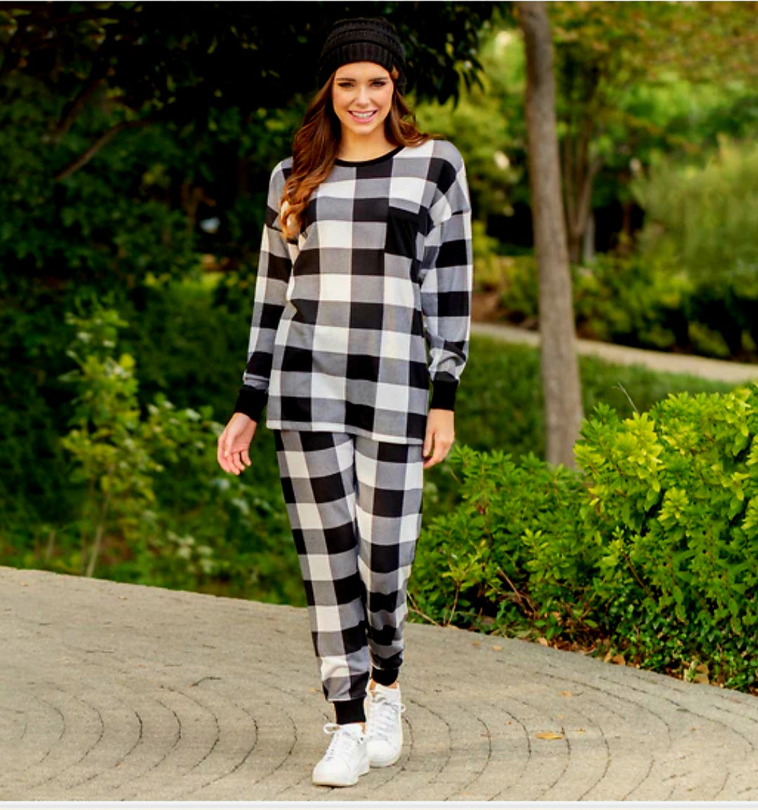 Buffalo Plaid Pajama Set