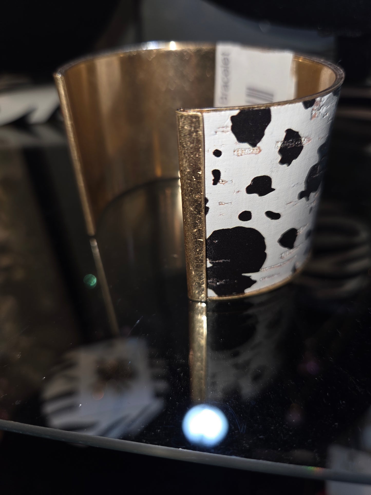 Cow Print Cuff Bracelet