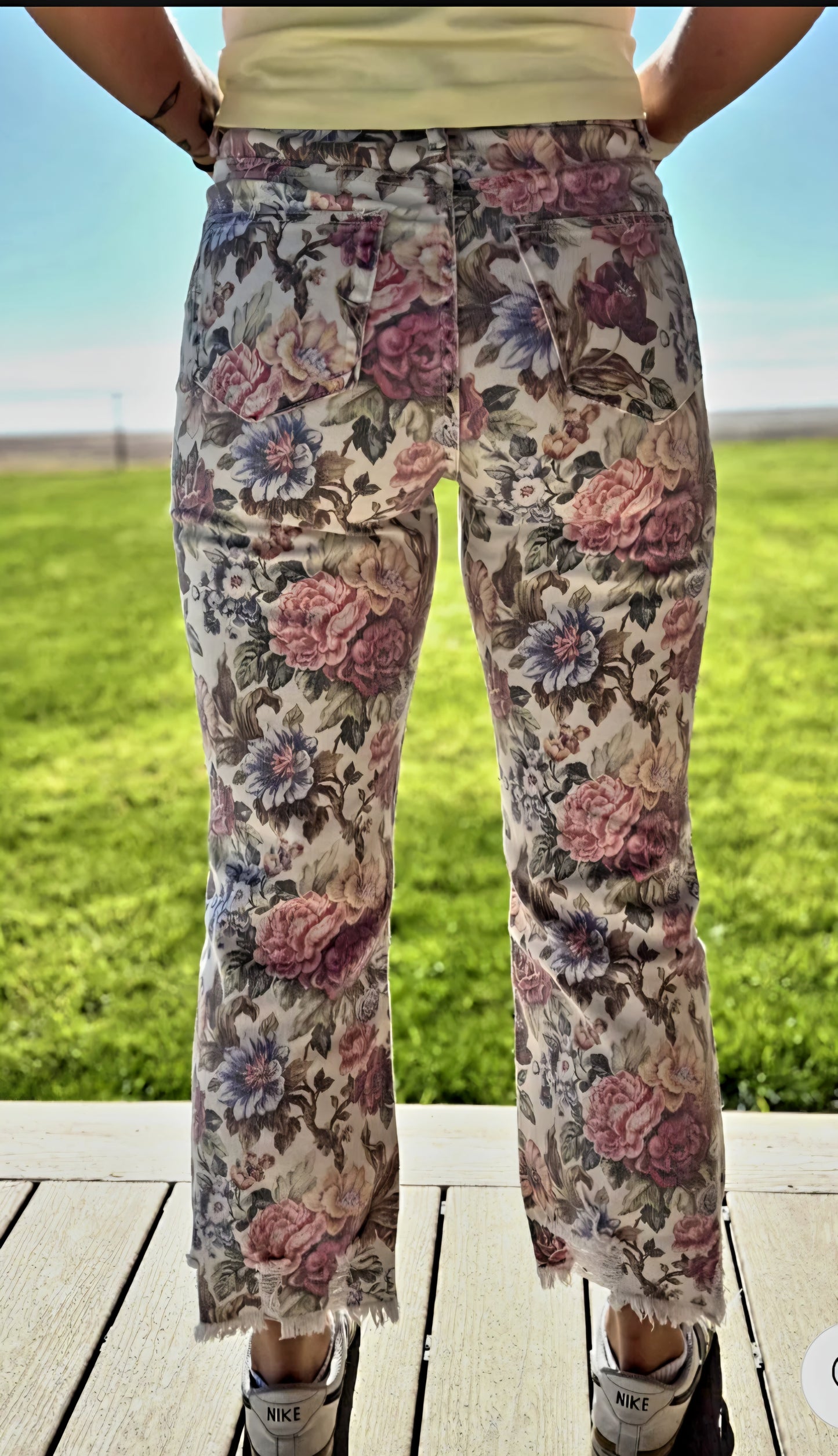 Vintage Floral Jeans