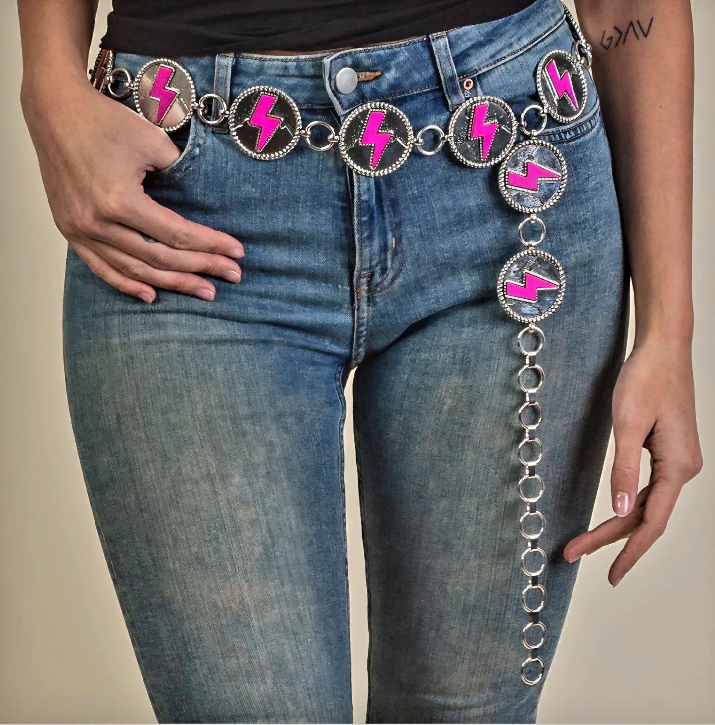 Pink Lightening Belt