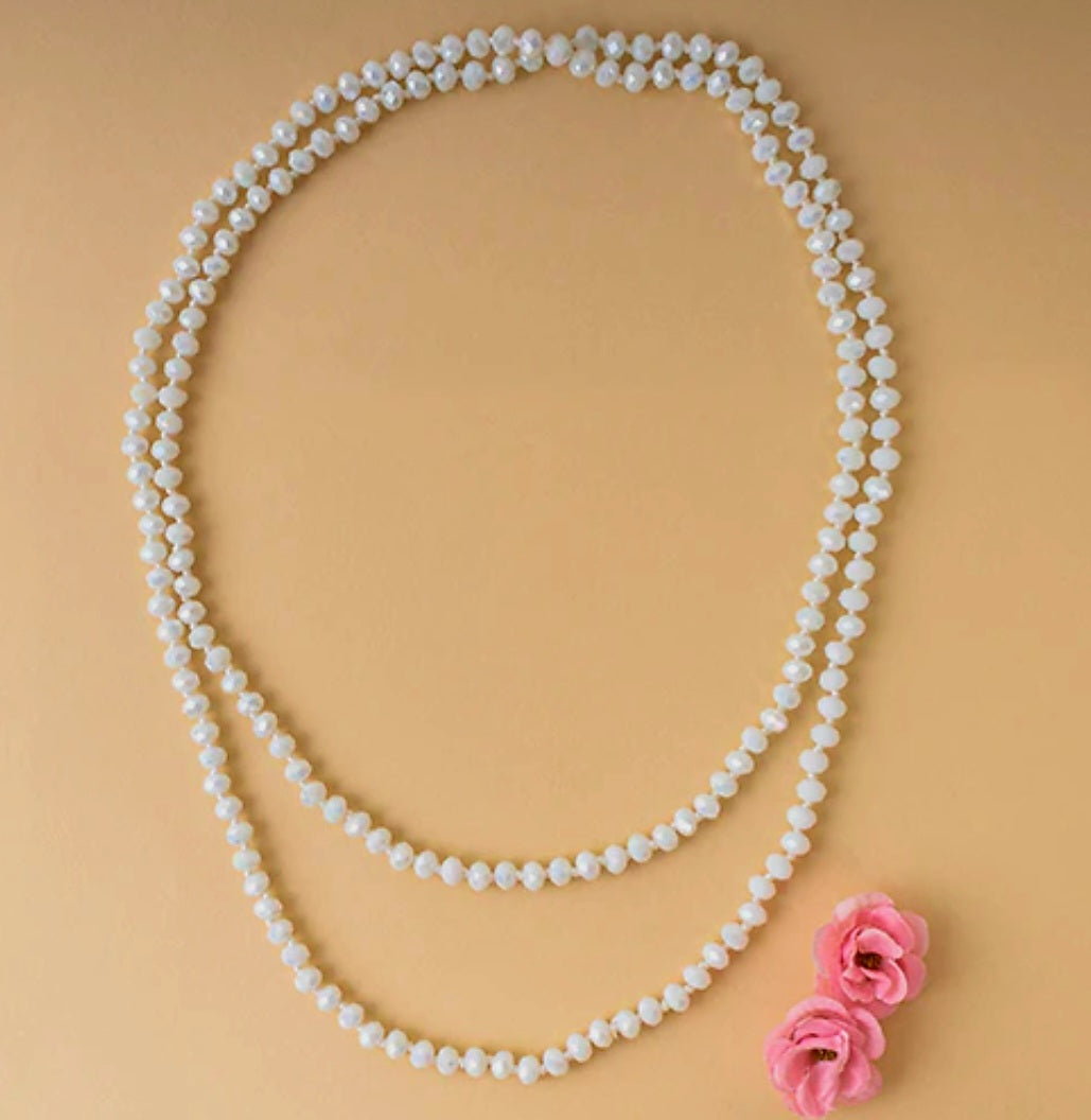 White Beaded Necklace
