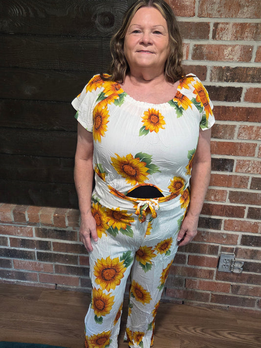 Sunflower Pant Set