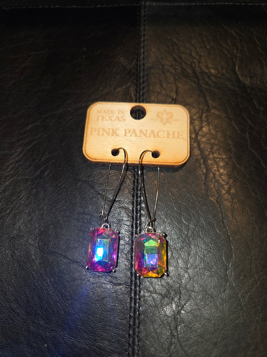 Irid Square Loop Earrings