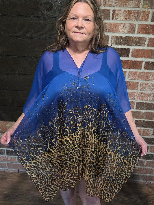 Flutter Shirt Blue Leo