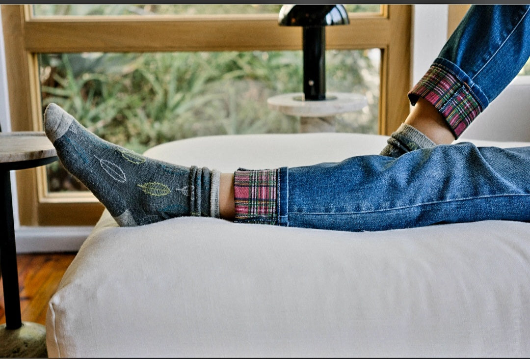 Plaid Print Cuff Judy Blue Boyfriend Denim Jeans