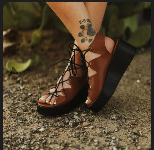 The Metalicks Copper Wedge Sandal