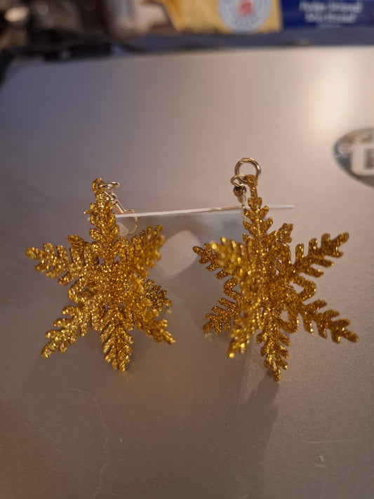 Gold 3 D Stars