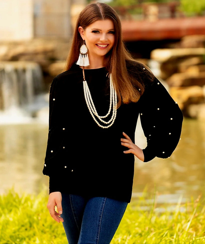 Pearl Embellished Shirt