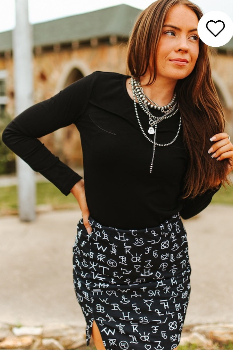 #125 Top with Embroidered Arrows