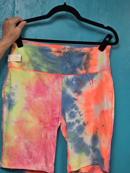 Neon Green/Pink Biker Shorts