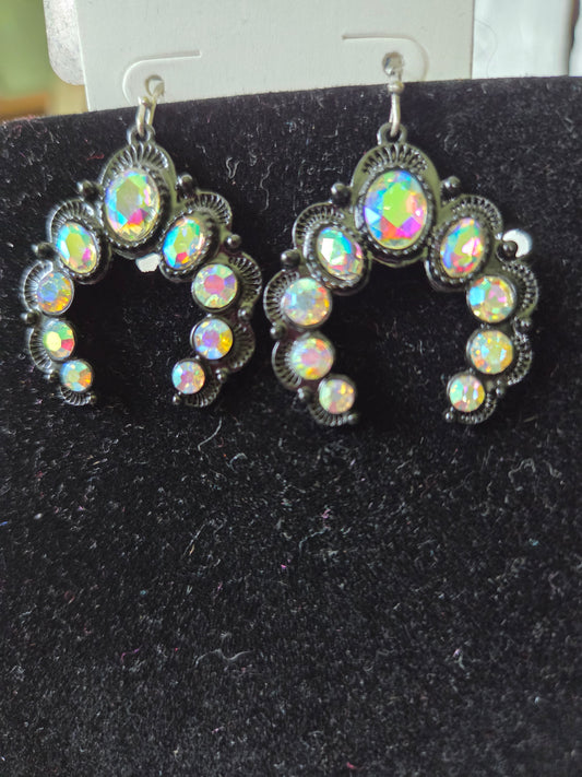 Irid Horseshoe Earrings