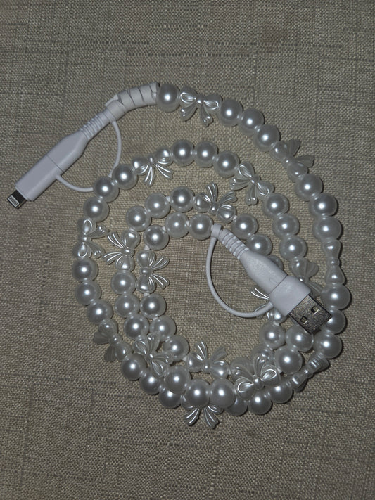 Pearl Bow Charging Cable