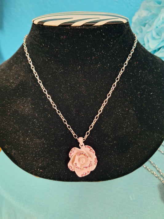 Pink Rose with Bling