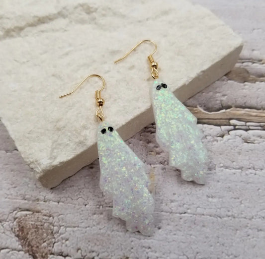 White Ghost Earrings